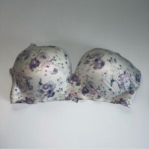 Incredible By Victoria's Secret,  Padded,‎ No Wire, Floral Bra, Size 36DDD